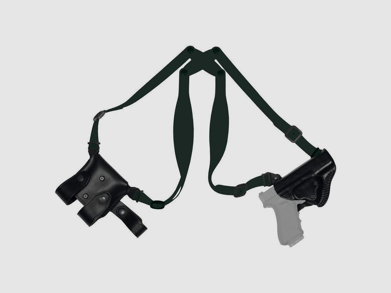 Leder Schulterholster "PRO-L3" Beretta 92/96/98/Brigadier,Taurus PT 100/101/92/99 Without Rail Schwarz Rechtshänder