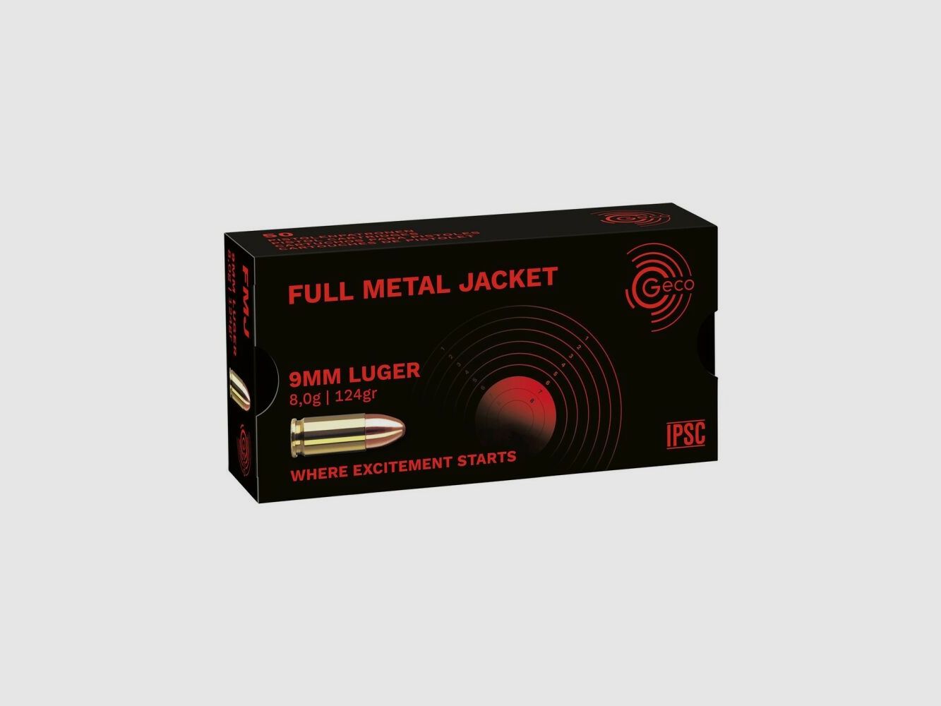 Geco full metal jacket 8.0g/124grs.