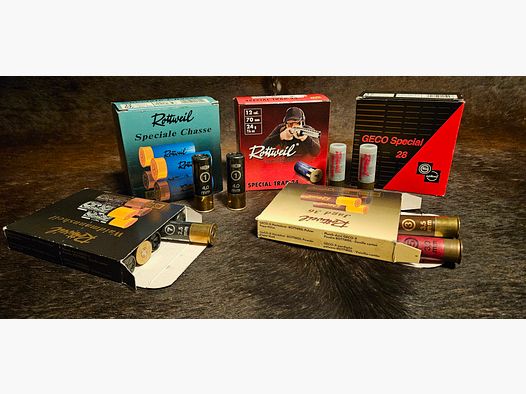 Mixed package of various shotgun cartridges and FLG