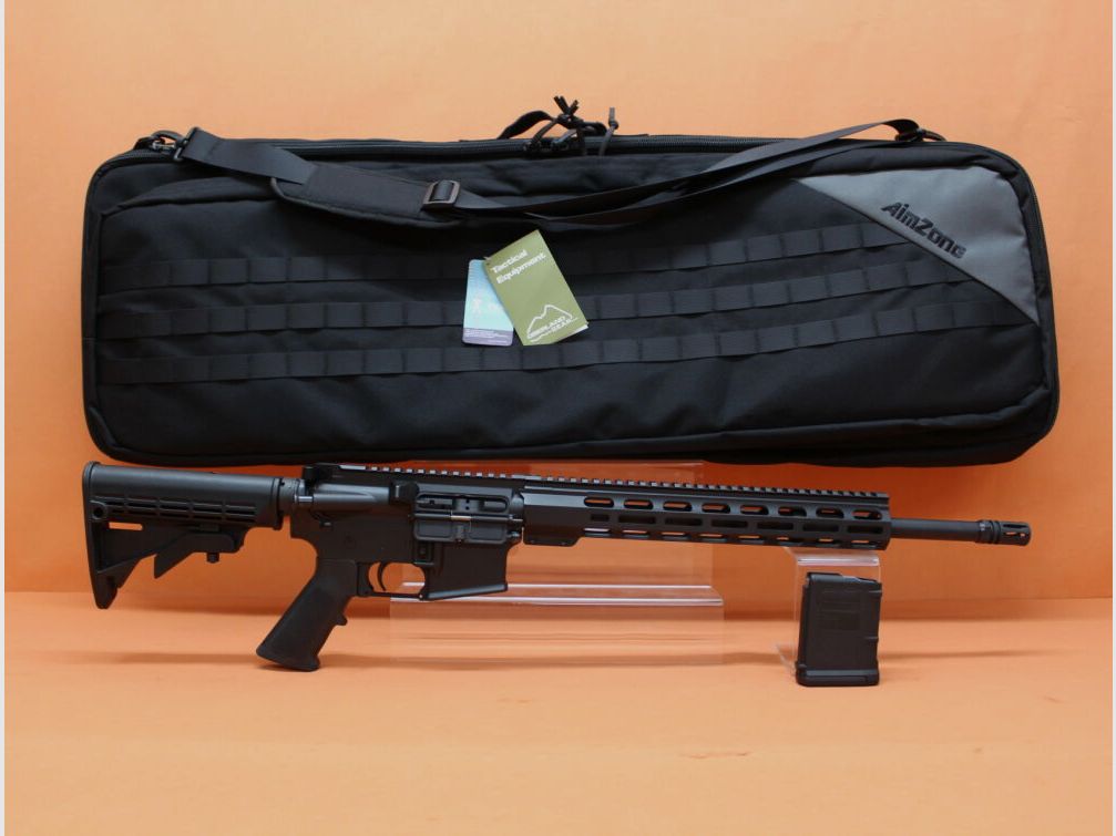 AimZone Ha.Büchse .223Rem AimZone Aim15 Basic Sporter 16M System AR-15 +Geco 1-6x24 Zielfernrohr+Burris PEPR