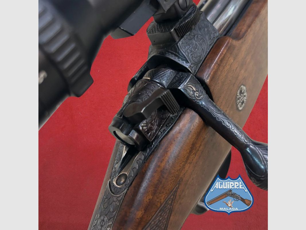 Repetierbüchse Zanardini graviert Kal. .416 Rigby + Zielfernrohr Schmidt & Bender, Bild 4 von 12