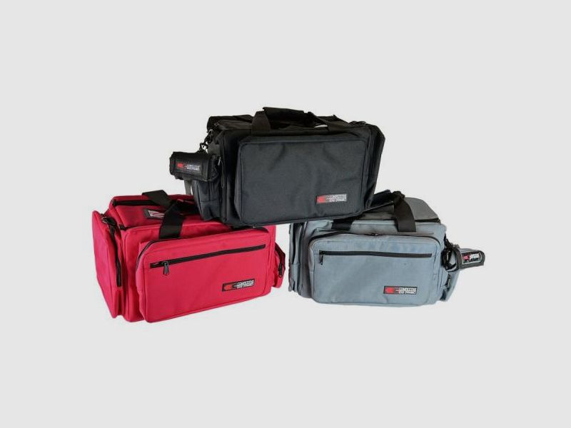 CED Schießsporttasche RangeBag DeLuxe: 2-4 Pistolen 54x36x28cm  Grey/grau