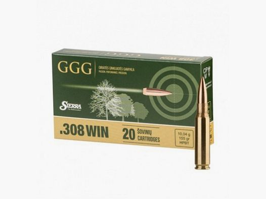 Amunicja GGG kal. 308Win HPBT GPX12 (155GRN)