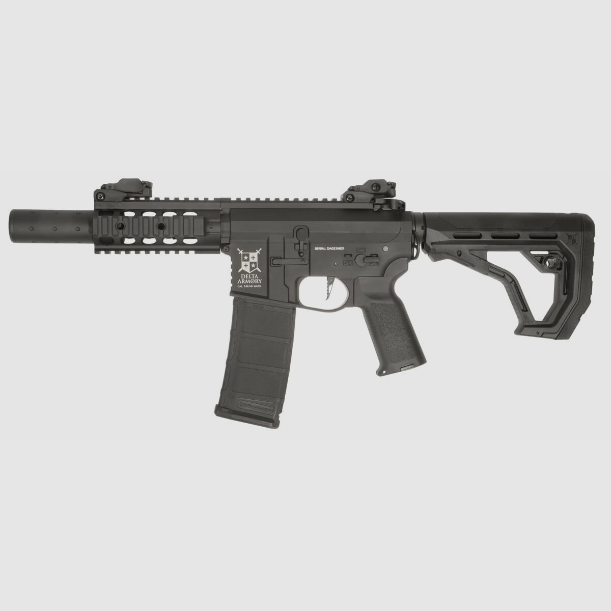 AR15 SilentOps CQB ALPHA EAGLE Black HPA Airsoft Rifle Free from 18 Years | Delta Armory