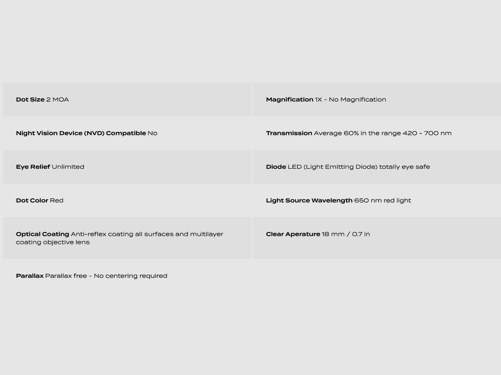 Aimpoint 682510205 Micro H-2 Black Red Dot 2 MOA without mounting