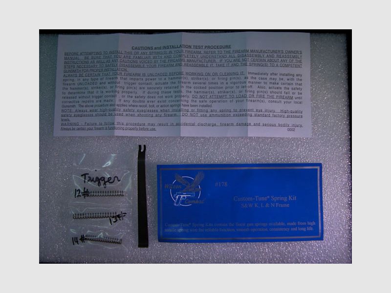 Wilson Custom Tuning Spring Set S&W Revolver