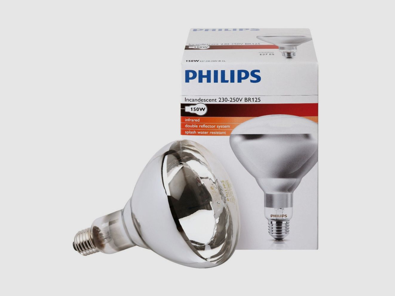 PHILIPS IR Schraubampulle 150W, Bild 2 von 3