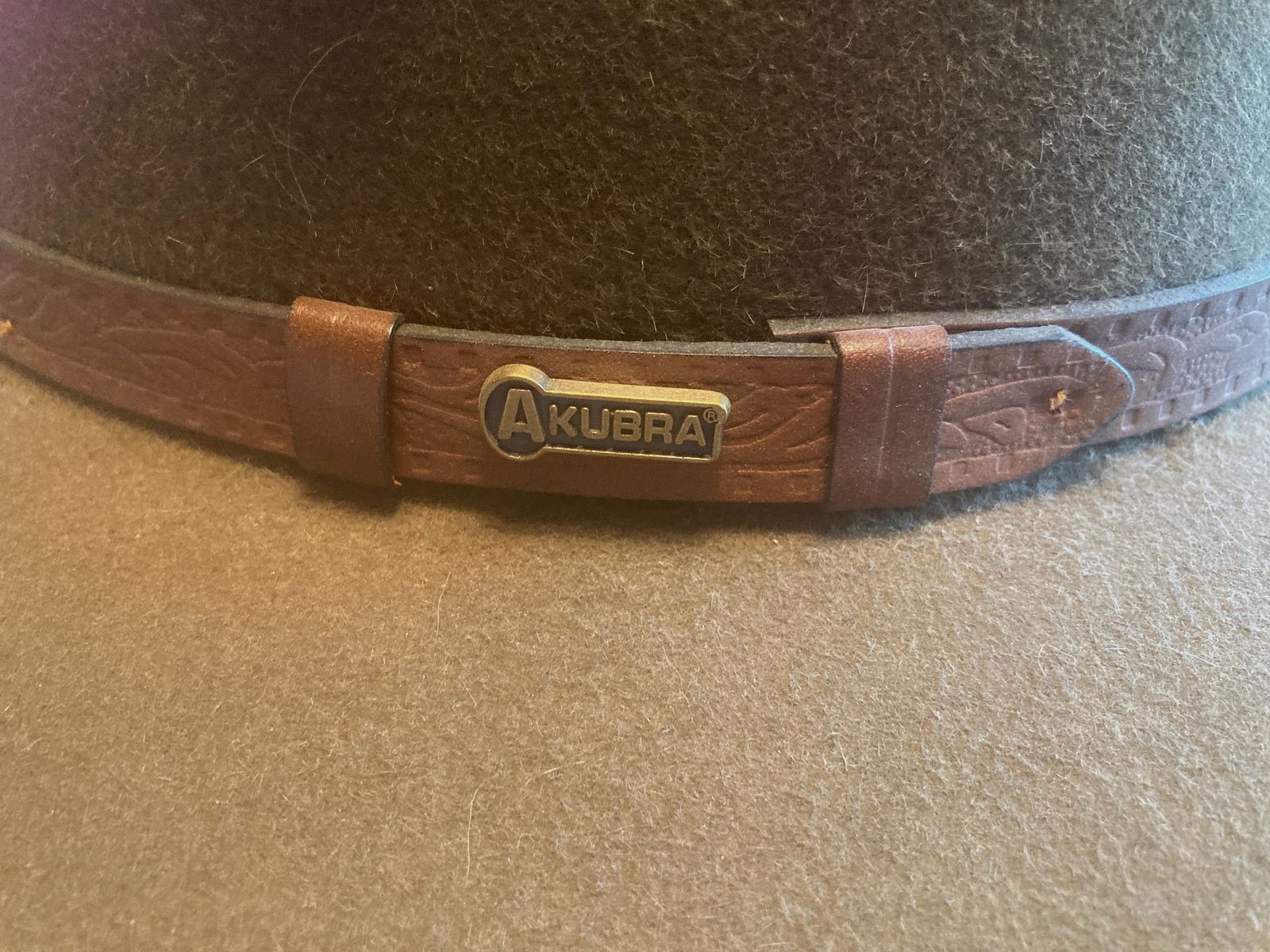 Filzhut der Marke Akubra aus Australien, neuwertig