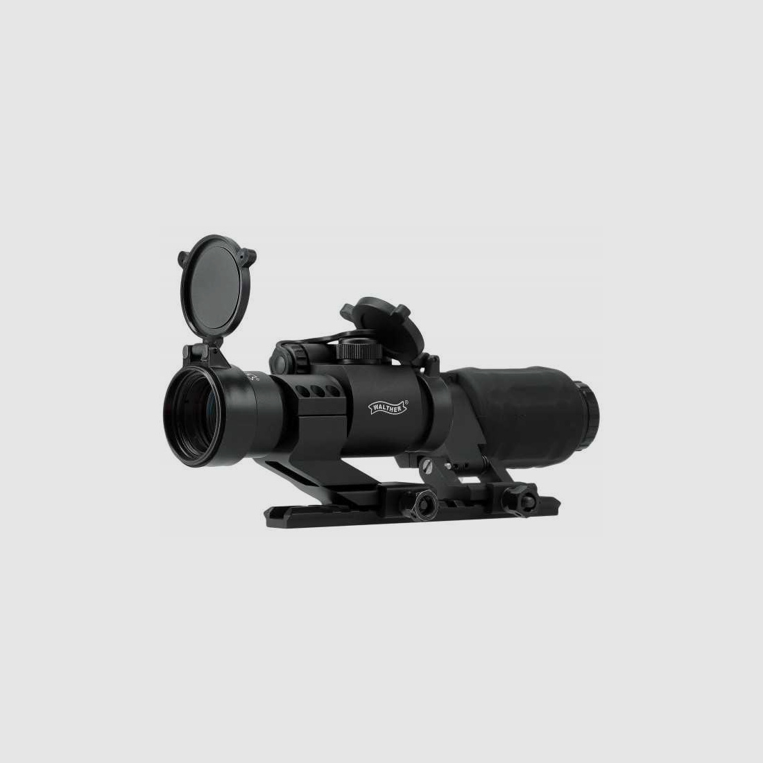 Umarex MPS 3 Magnifying Point Sight Magnifier-Leuchtpunkt-Kombi mit Montage Picatinny-Schiene