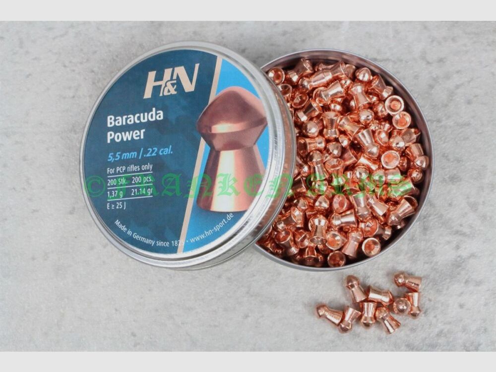 H&N Baracuda Power 5,5mm 200 Stück Stafeelpreise