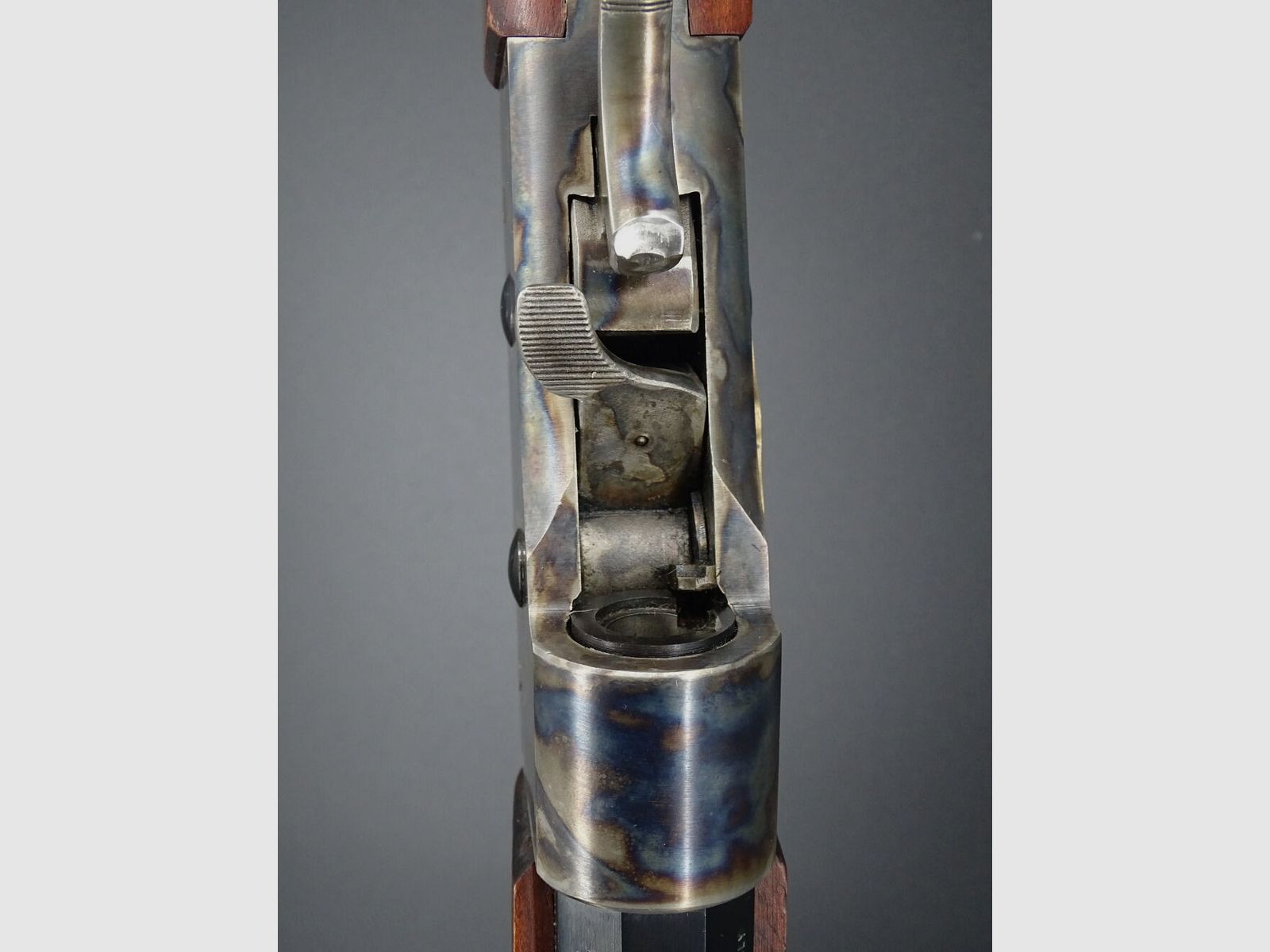 Pedersoli Rolling Block cañón octogonal de 28 mm calibre .45-70 Rolling Block con diopter