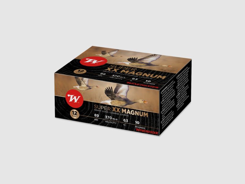 WINCHESTER SUPER XX MAGNUM 12/89 - 3,5MM - 10 SCHUSS