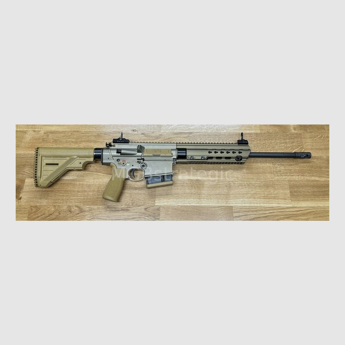 Heckler & Koch MR308 A3 16.5" - semi-automatic rifle .308 Win. HK MR308 A3 color sand - H&K MR 308 A3 - civilian version of the H&K 417 / H&K G27