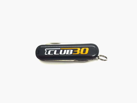 CLUB 30 fan merchandise keychain VICTORINOX pocket knife: 7 functions