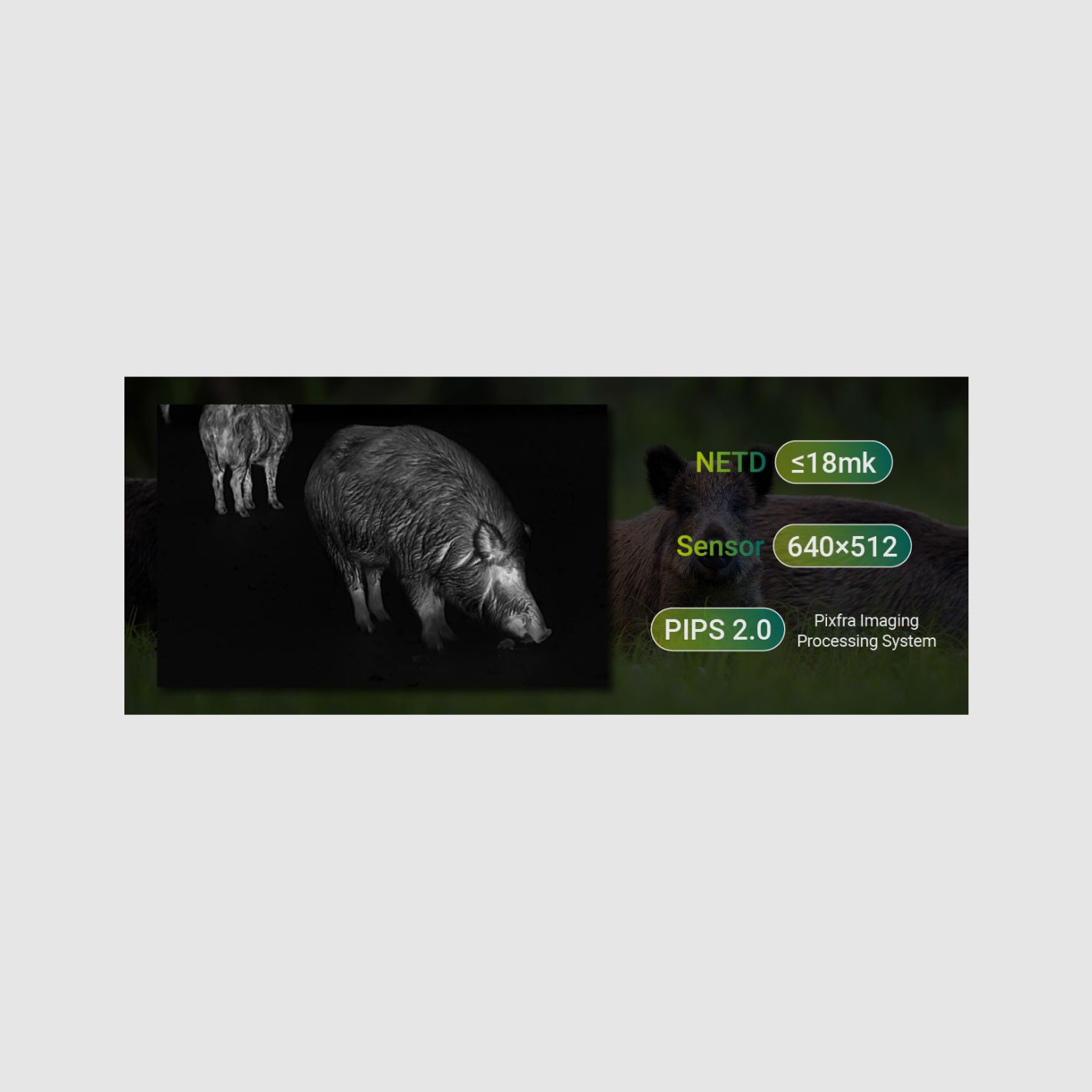 Clip-On Wärmebildgerät PIXFRA Taurus mit Laser-Entfernungsmesser LRF., Bild 3 von 12