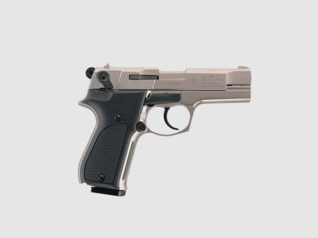 Walther P88 Compact pistolet de signalisation nickelé 9mm PAK, image 8 sur 12