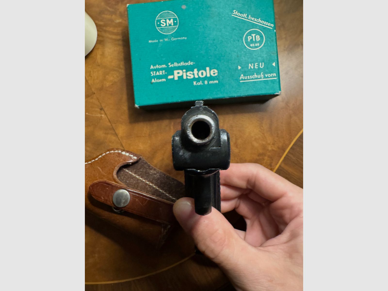 SM 110 8mm automatikpistole mit Karton + 2 Holster 