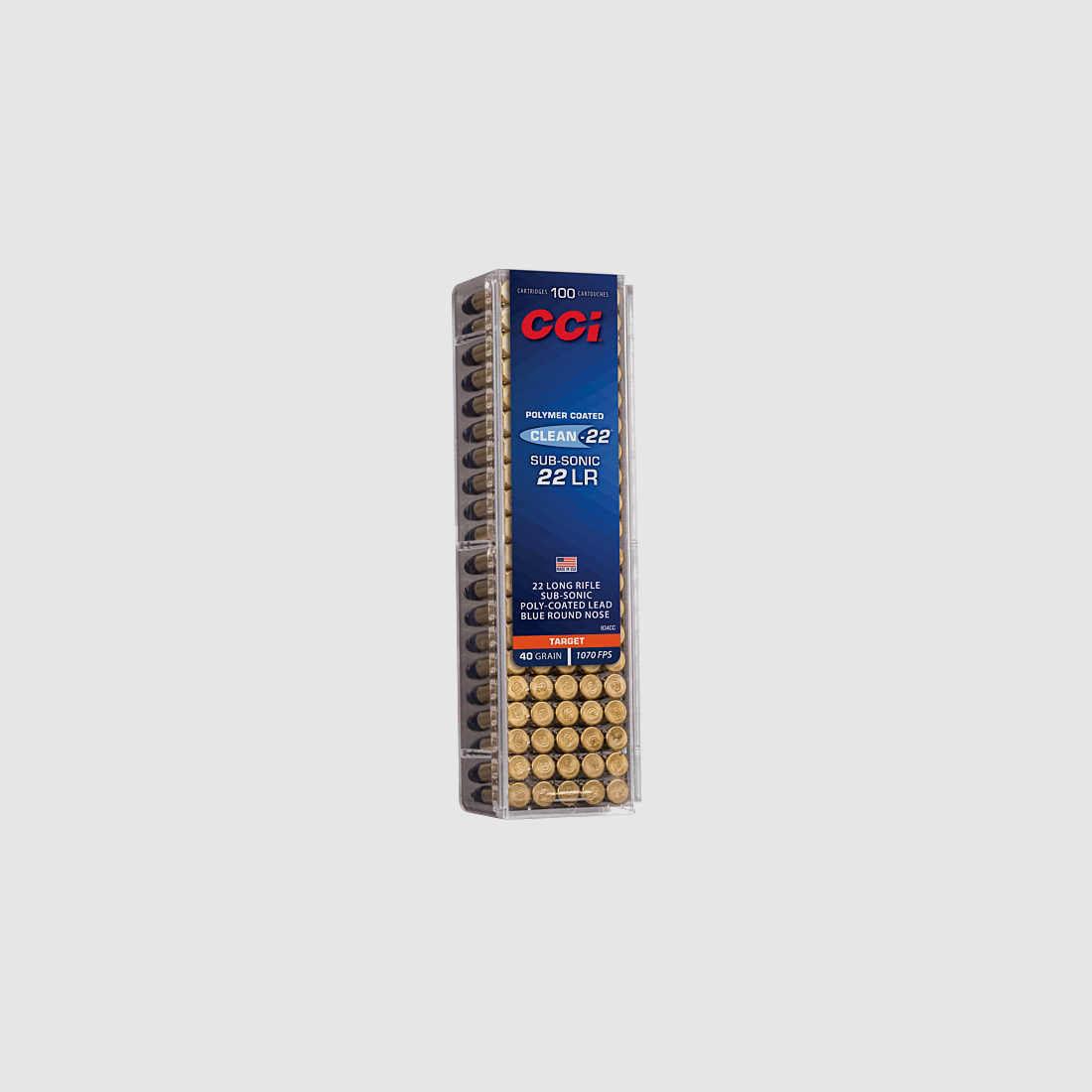 Patronen CCI Kaliber 22LR Clean 22 Subsonic 40 Grain, Bild 1 von 2
