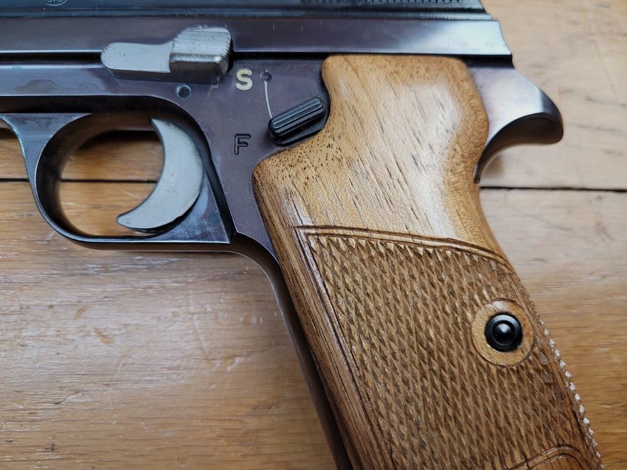 Espléndido pistolete SIG P210-2 – Mito del calibre 9 para – Arma civil SP47/8 conforme al tipo militar – Primera producción de SIG (y no SIG Sauer) antes de 1975 – Arma de 1972/73 – Acabado, funcionamiento y cañón de ensueño – ¡Estado nuevo!, imagen 4 de 22