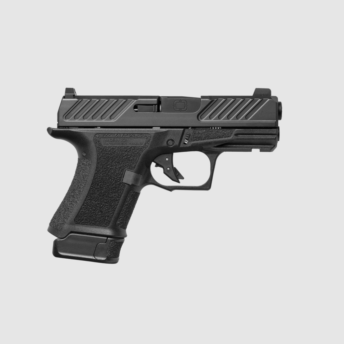 Shadow Systems Pistole CR920 Combat, 9mm Luger, 3.4" Lauf geflutet Schwarz, 13+1/10+1