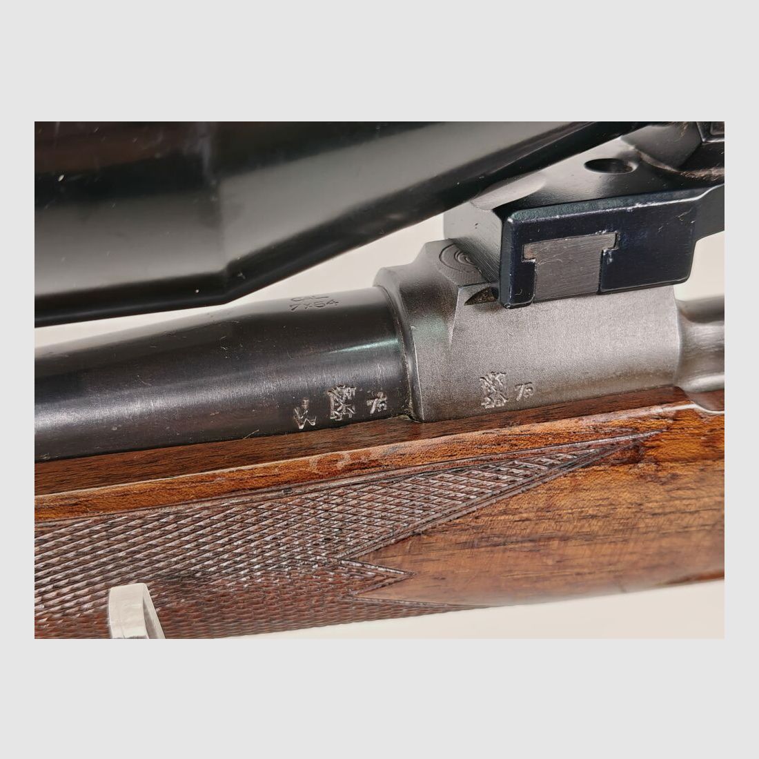 Brünner Repetierbüchse 7x64 mit Nickel 8x56 ohne