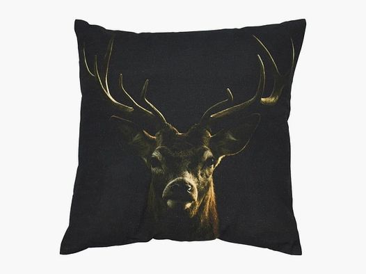 LivingActive Kissen Rothirsch schwarz