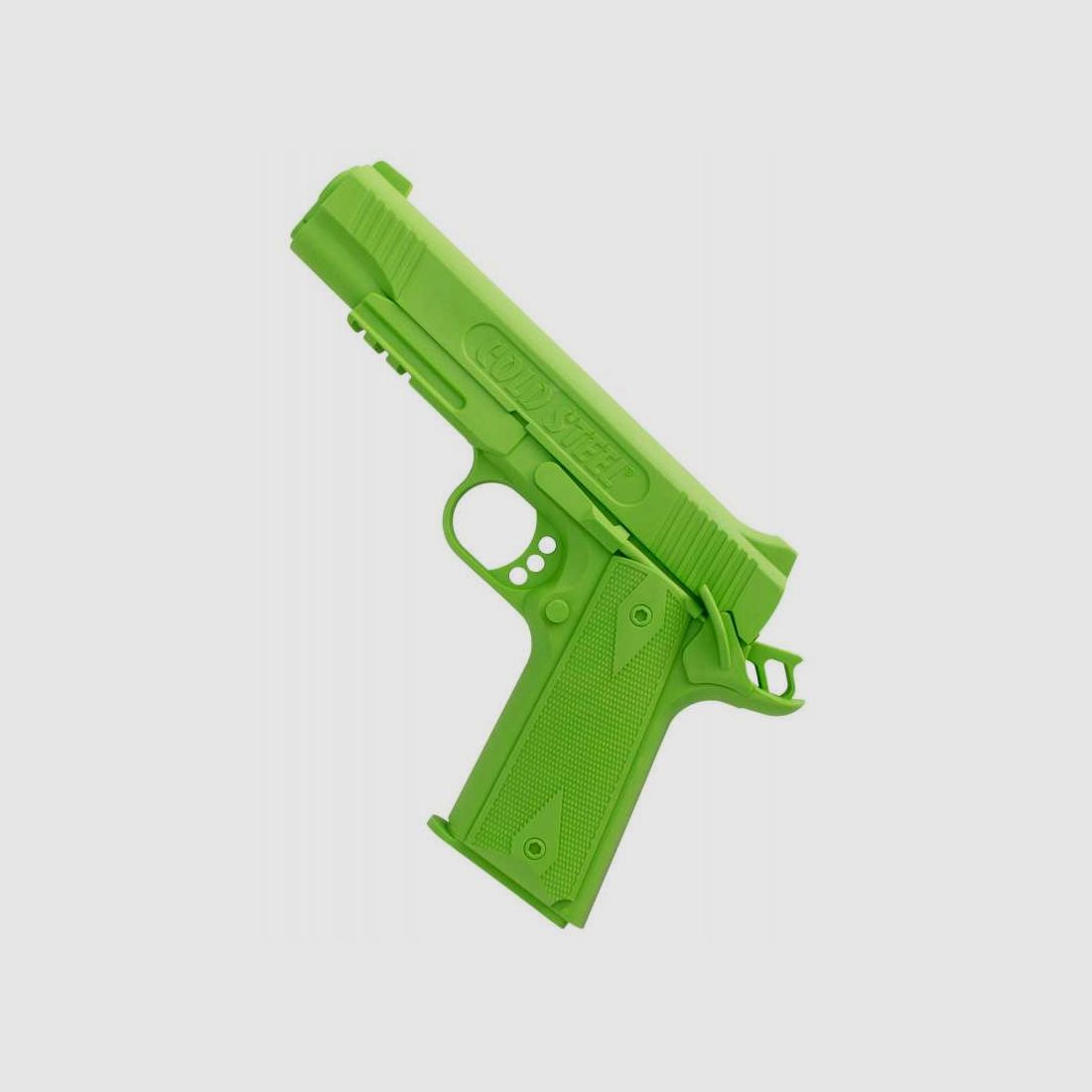 Cold Steel 1911 Gummi-Trainingspistole, gespannt und gesichert