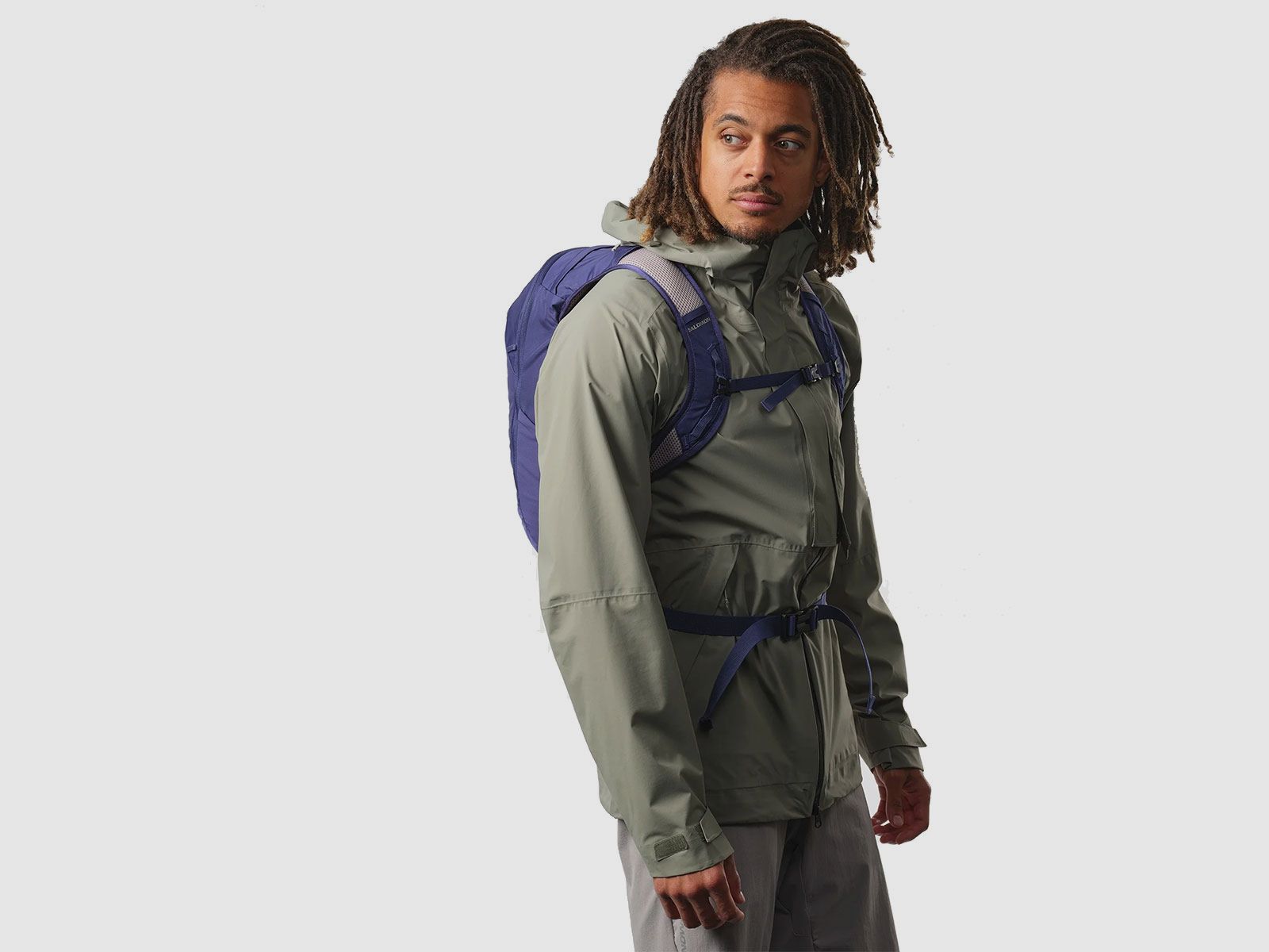 ZAINO – SALOMON – TRAILBLAZER 10 Mazarine Blue / GHOST GRAY 16-4703 TCX, immagine 3 di 4