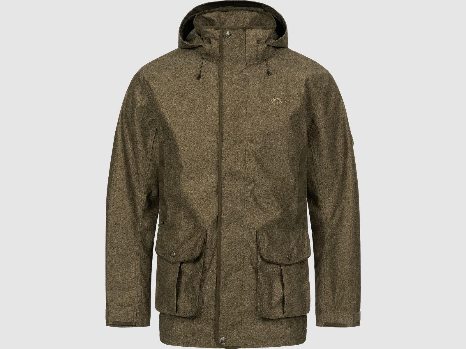 Herren Vintage Wing Jacke Dunkelbraun Mélange Dunkelbraun Mélange XL