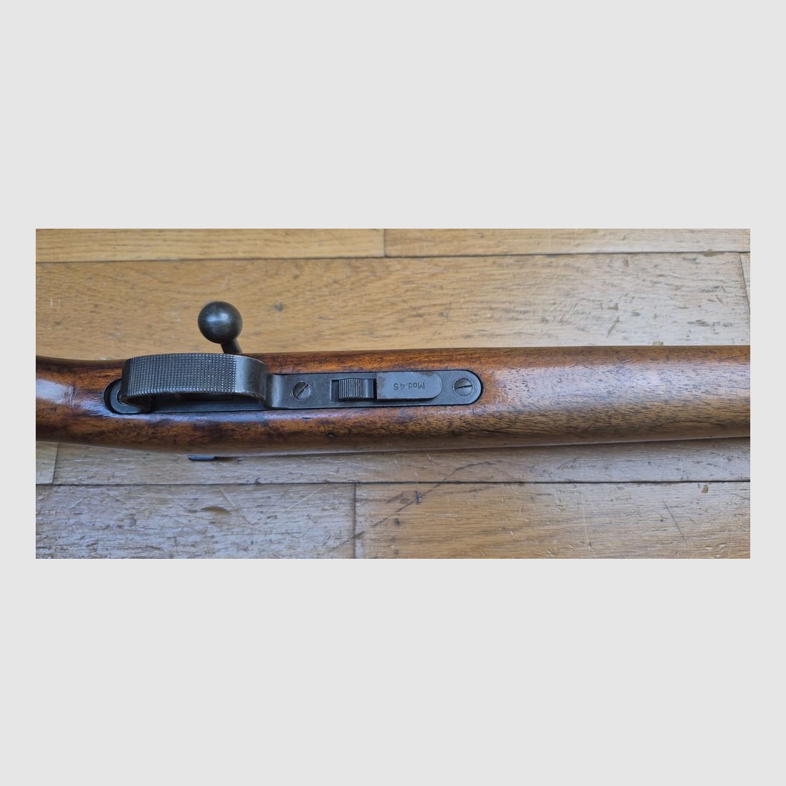Schöne Büchse MAS 45 – Kleine Schwester der Mauser 45 von 1945 – Kaliber 22LR – Magazin 5 Schuss – Sehr guter Lauf – TBE / TBE+, Bild 9 von 25