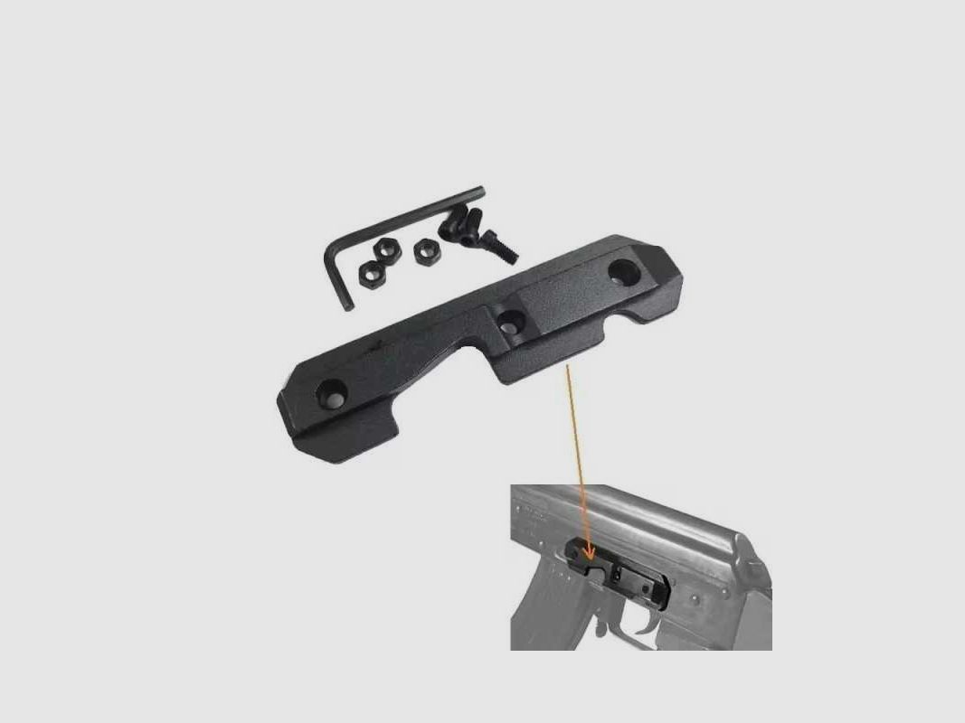 AK-47 / AK-74 / SAIGA Stahl Seitenschiene für Seitenmontage