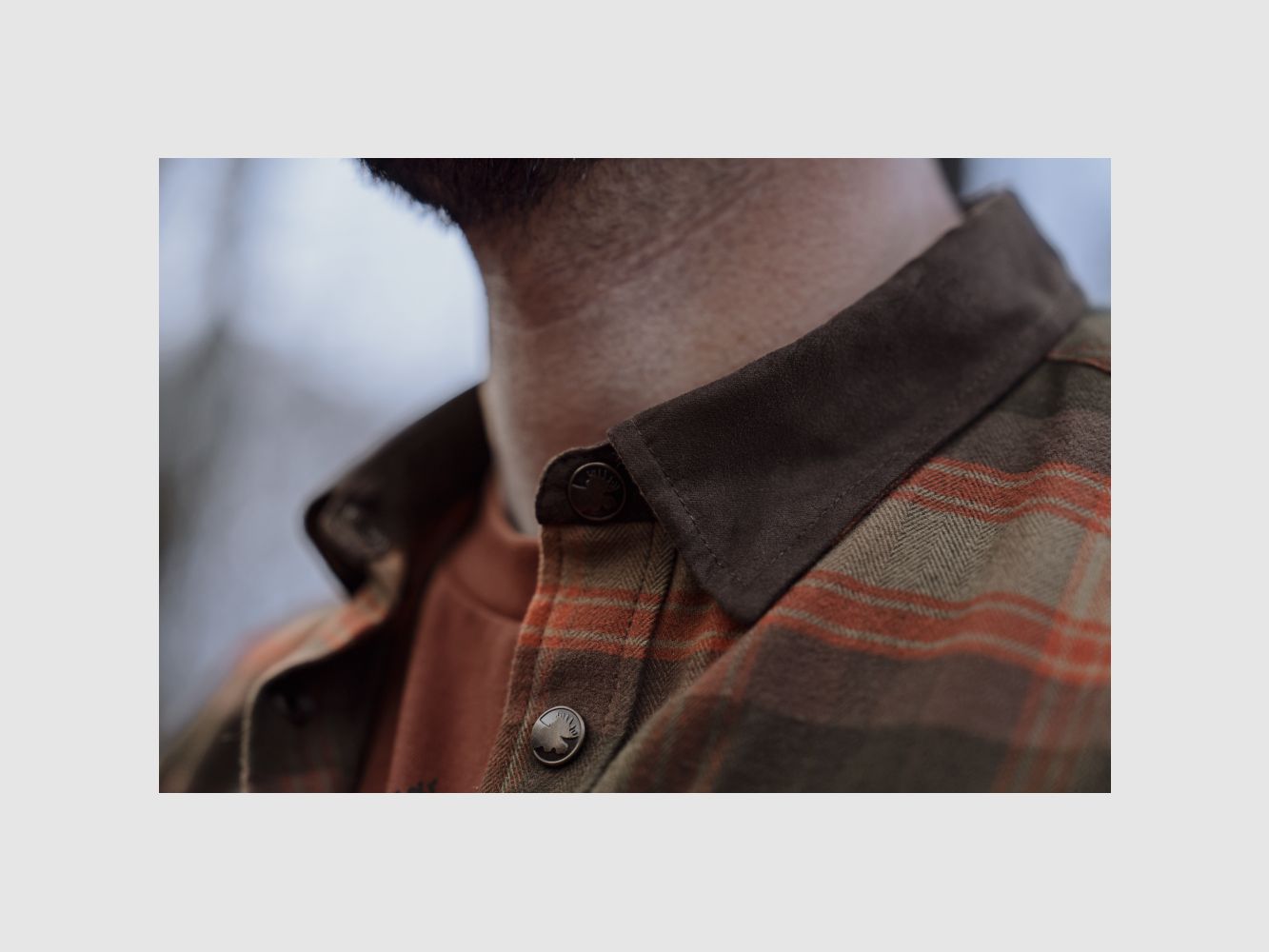 Koszula Harkila Aivak L/S / Autumn orange check, zdjęcie 4 z 10
