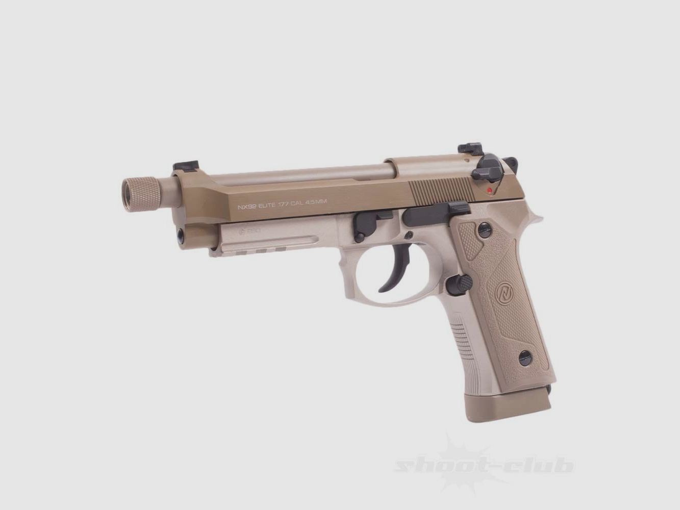 NXG NX92 Elite Tactical Blow Back 4,5 mm BB Desert M14x1 li