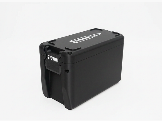 Filamelt ammunition box / 270 Winchester / 'folding / locking lid' / cartridge box, ammo box