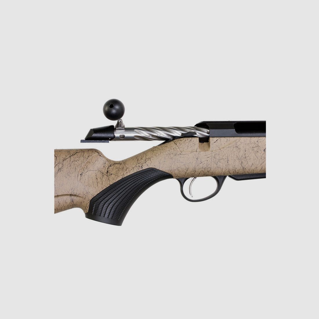 TIKKA T3x LITE ROUGHTECH DESERT .300 WSM, schwarz, Lauflänge 24,3" kanneliert mit Mündungsbremse, Verschluss kanneliert, Drall 10", Direktabzug, 3 Schuss, Synthetikschaft sandfarben mit schwarzem Dekor, ohne Visierung, MG 5/8"-24, Bild 2 von 2