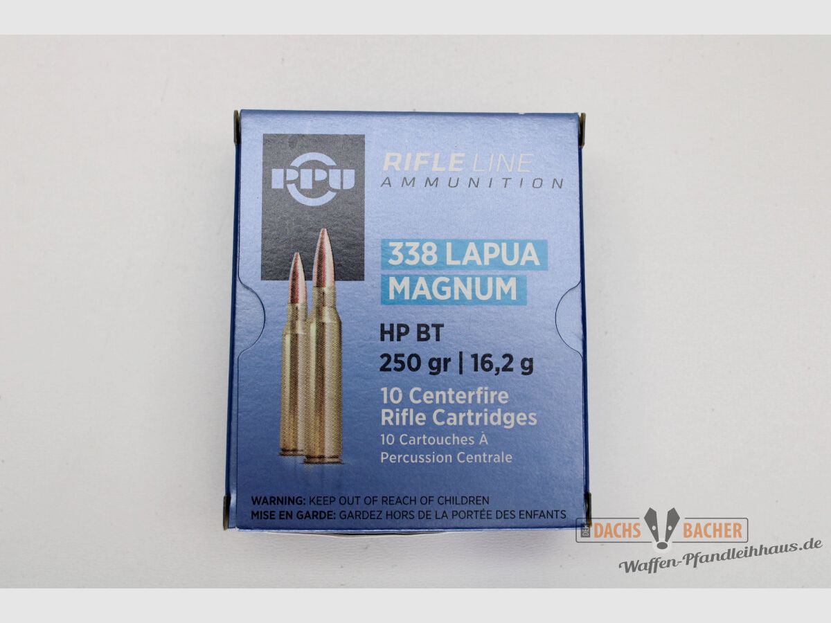 PPU Prvi Partizan .338 Lapua Magnum 16.2g/250gr HP BT 10 rounds