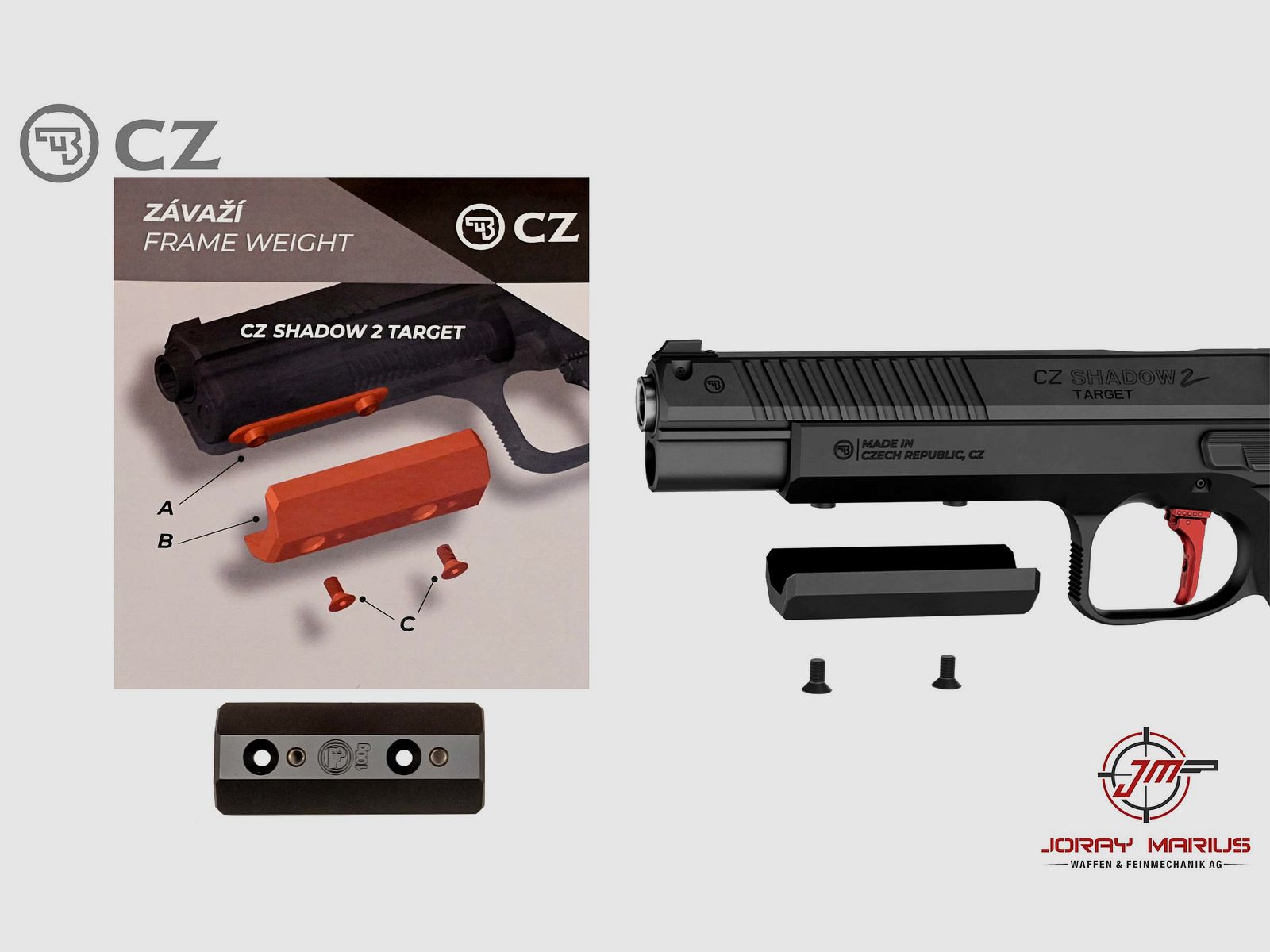 CZ Shadow 2 Peso Telaio Target