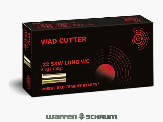 Geco WC 6.5g - 100gr .32 S&W Long