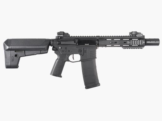 M4 AR15 M-LOK SilentOps 8 Zoll CHARLIE Schwarz Softair Gewehr max. 0,5J | Delta Armory