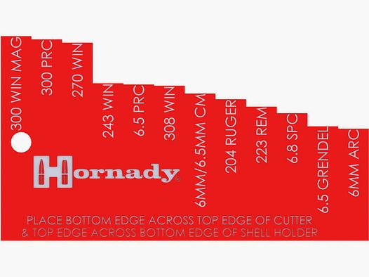 Hornady Case Trim Gauge pour calibres de fusil / jauge de douille