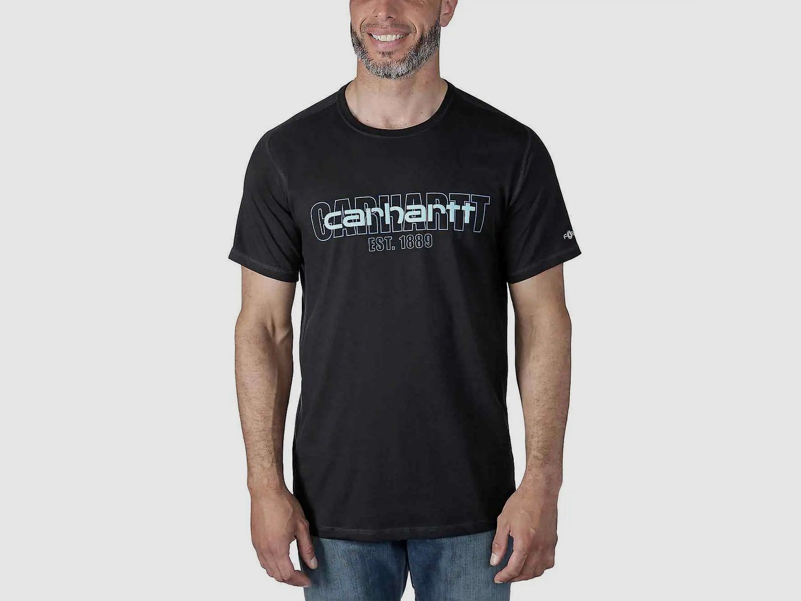 Carhartt NEW CARHARTT FORCE™ T-Shirt mit Logo-Grafik, Relaxed Fit, mittelschwer, kurzärmelig, Bild 2 von 2