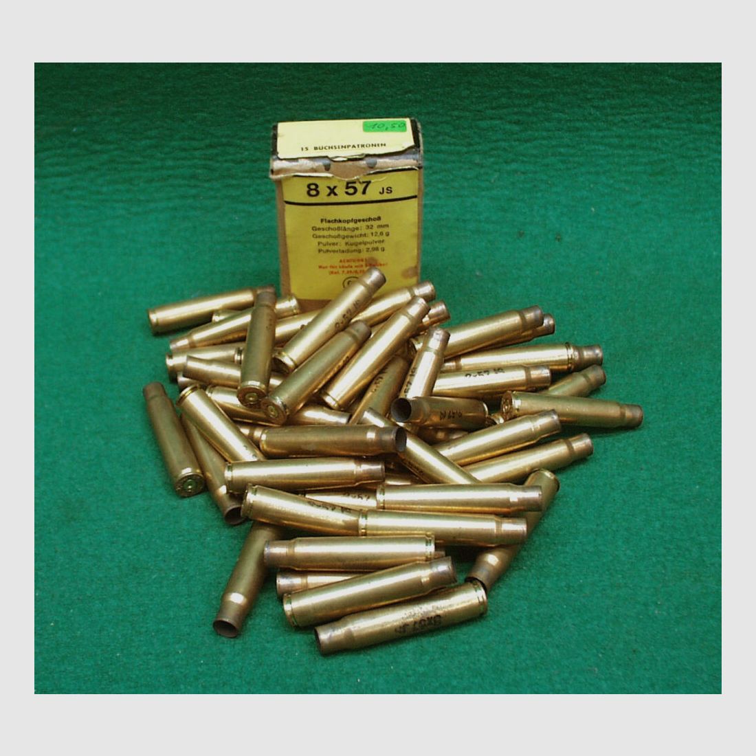 73 bossoli 8x57 IS Berdan, usati