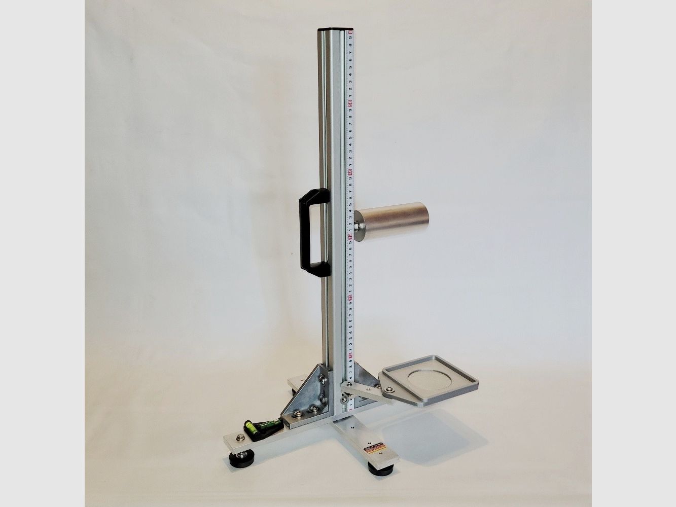 KGF Auflagestativ - Auflageständer Alu X-600-Ultimate klappbar mit Buchenholz-Auflage, Waage, Griff, Maßband + Munitionshalter