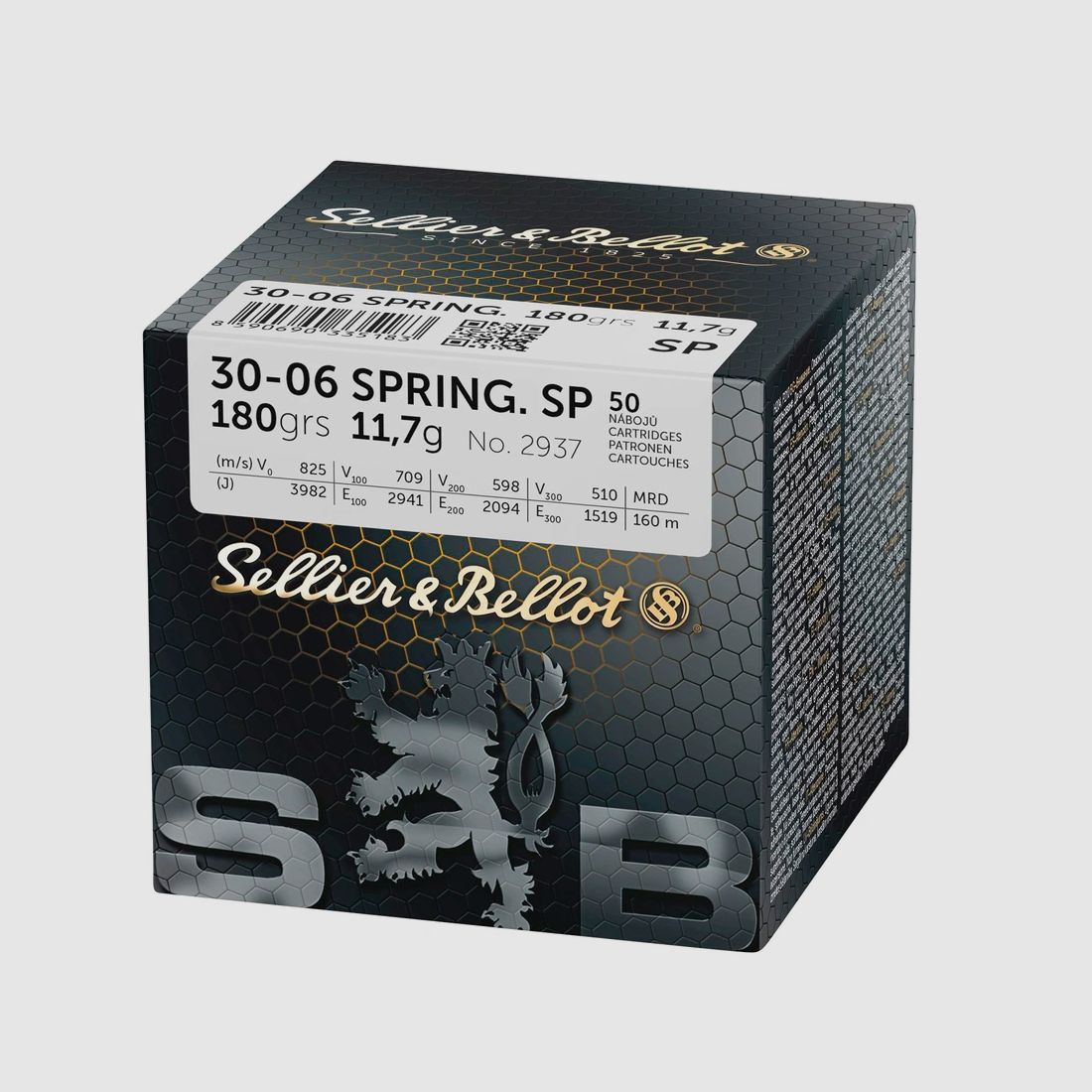 .30-06 Spr. Deelmantel S 11,7g/180grs. Sellier & Bellot