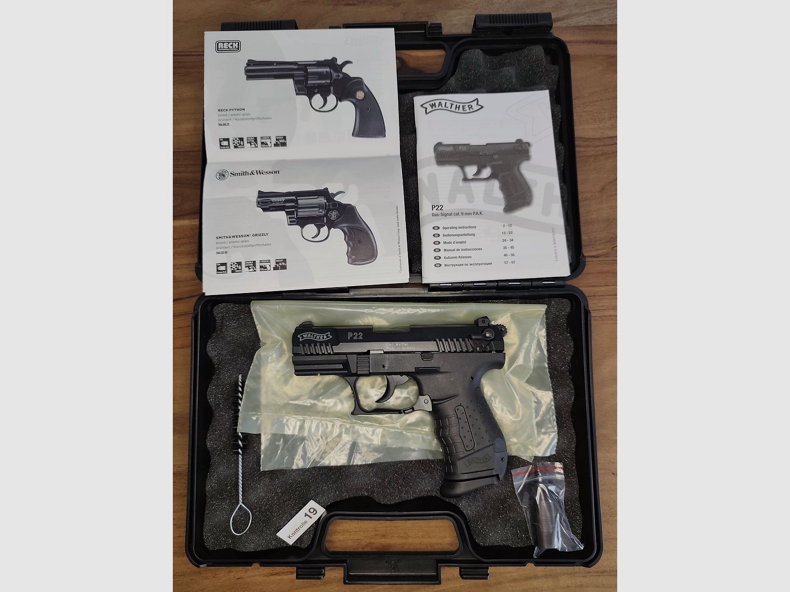UMAREX Walther P22 9mm P.A.K, black Neu!