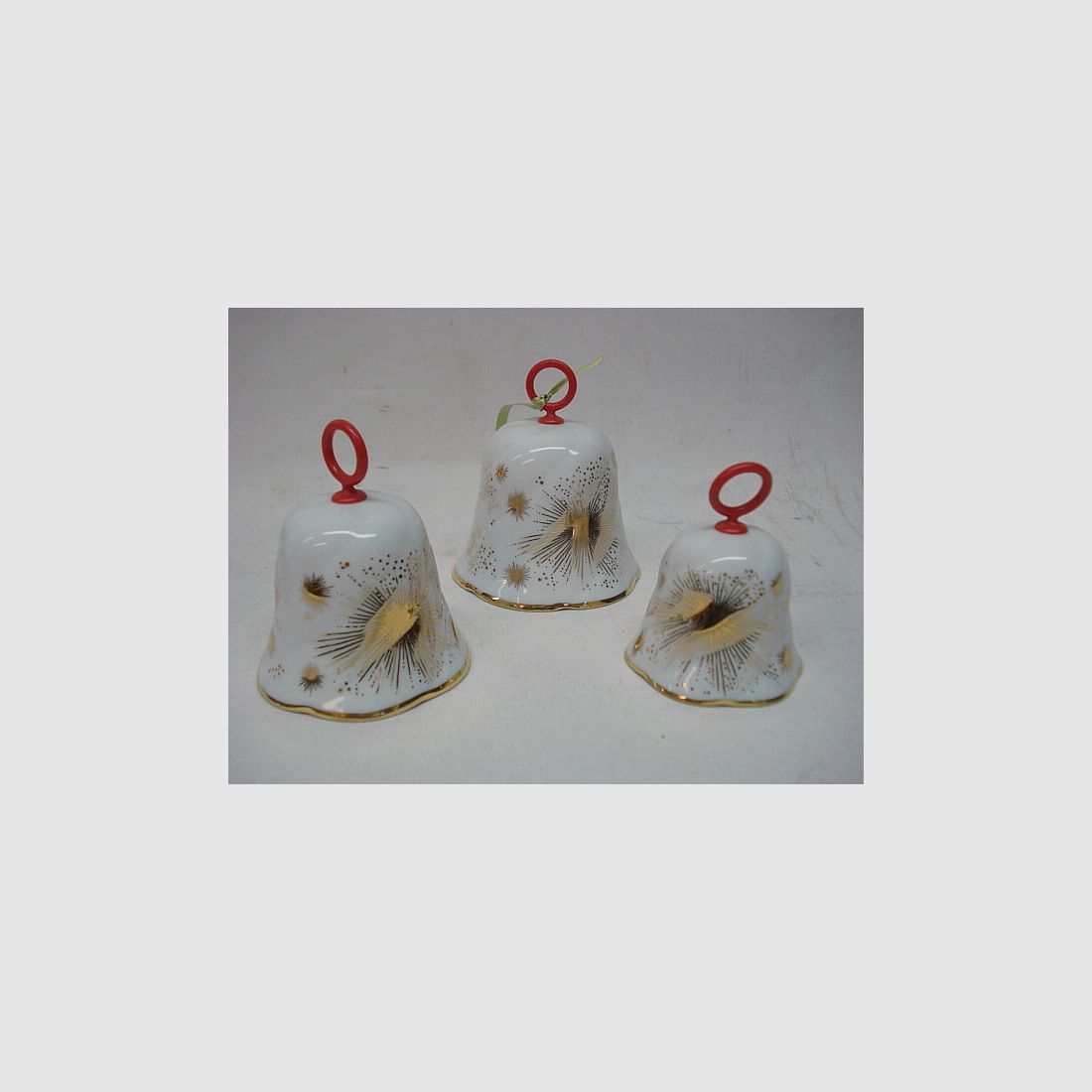 Glock set golden stars - 3-piece set, made of porcelain