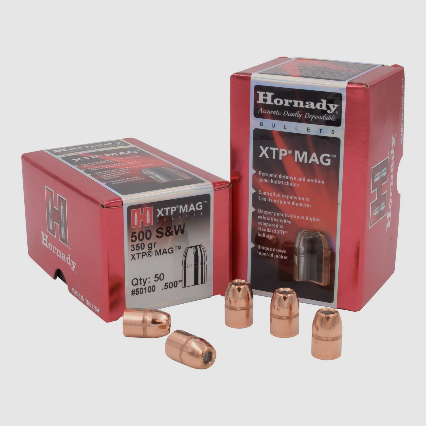 Hornady BULLETS .50/.500 350GR XTP MAG (500 S&W MAG) – 50 Stk.