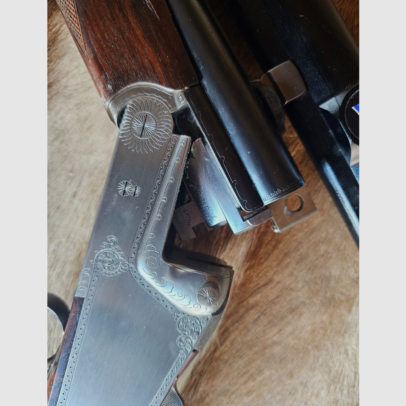 Dubbelbuksdrilling Mod. 37B - 9,3 x 74R, 9,3 x 74 R, 20/76 Mag.