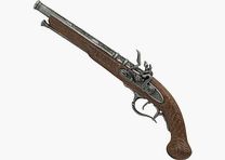Pistola de decoración XL con mecánica completamente móvil