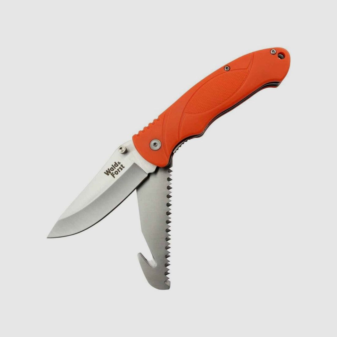 Coltello pieghevole da bosco e foresta con seghetto